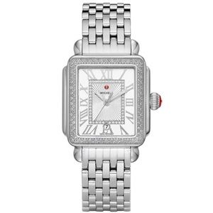 New Michele Deco Madison Diamond Steel MWW06T000163 Ladies Watch
